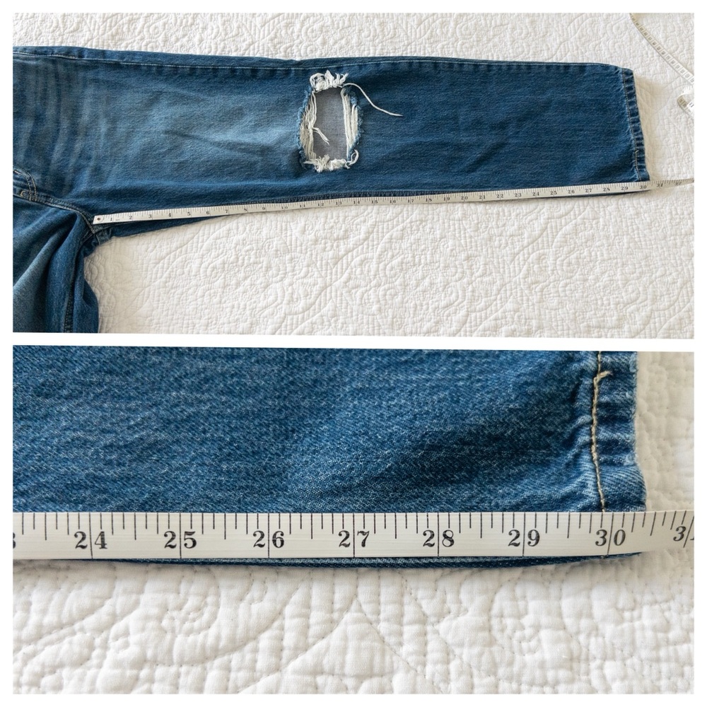 Levi’s Low Pro Straight Denim Jeans 100% Cotton Medium Blue Wash Size 27 x 30/31 - Picture 10 of 10